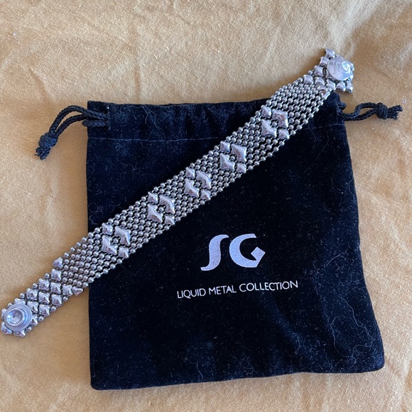 SG Liquid Metal Silver Bracelet